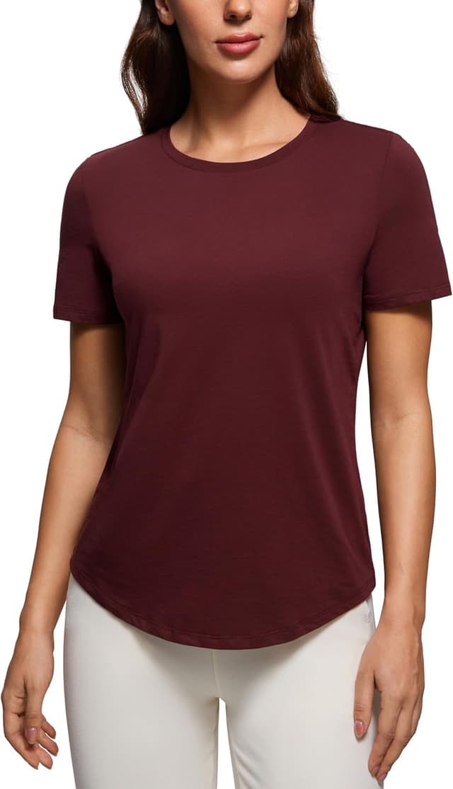 Thumbnail 6 de CRZ YOGA camicia a maniche corte in cotone Pima da donna con vestibilità ampia