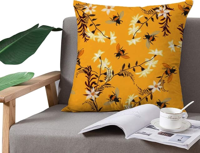 Thumbnail 2 de HUASHUZI federe cuscini 40x40 gialli