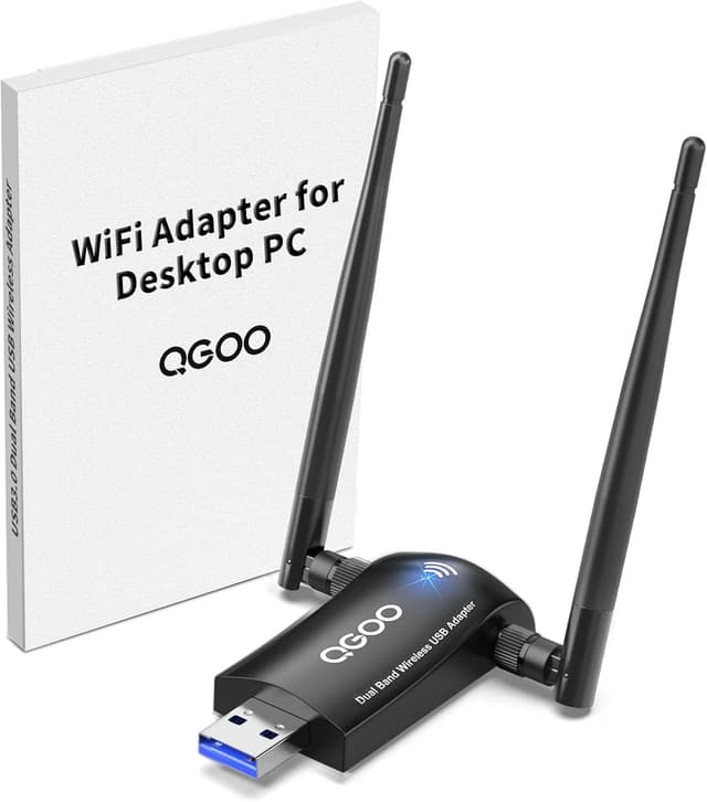 Detalle de QGOO AC1300 WiFi Adapter 📡