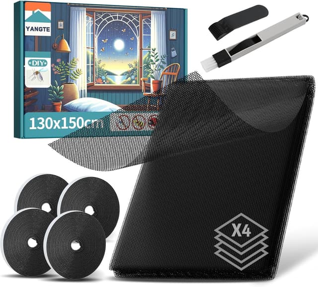 Detalle de YANGTE Fliegengitter Fenster 130x150