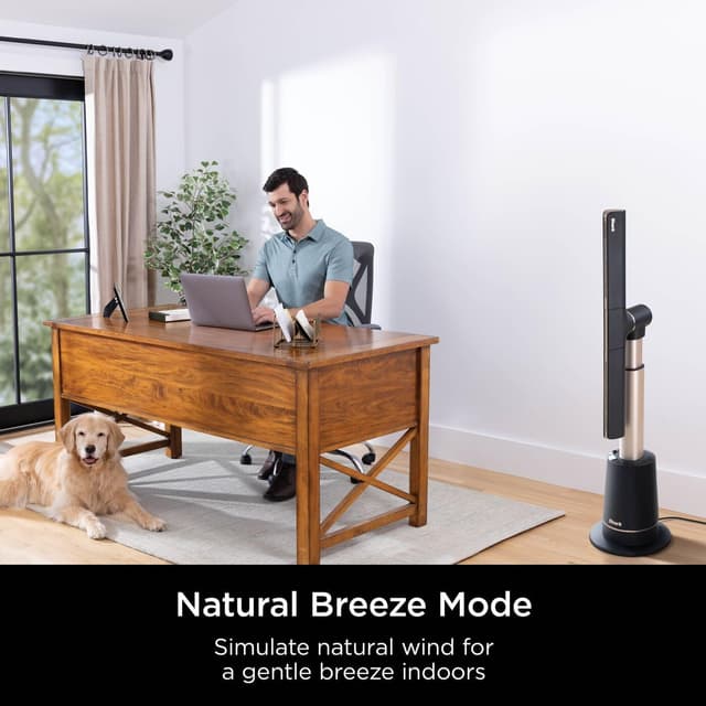 Thumbnail 6 de Shark TurboBlade Bladeless Tower Fan TF200SUK (Charcoal) with 10 speeds, 180° oscillation and remote