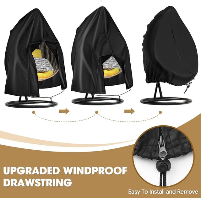 Thumbnail 6 de 420D Egg Chair Cover 190x115cm