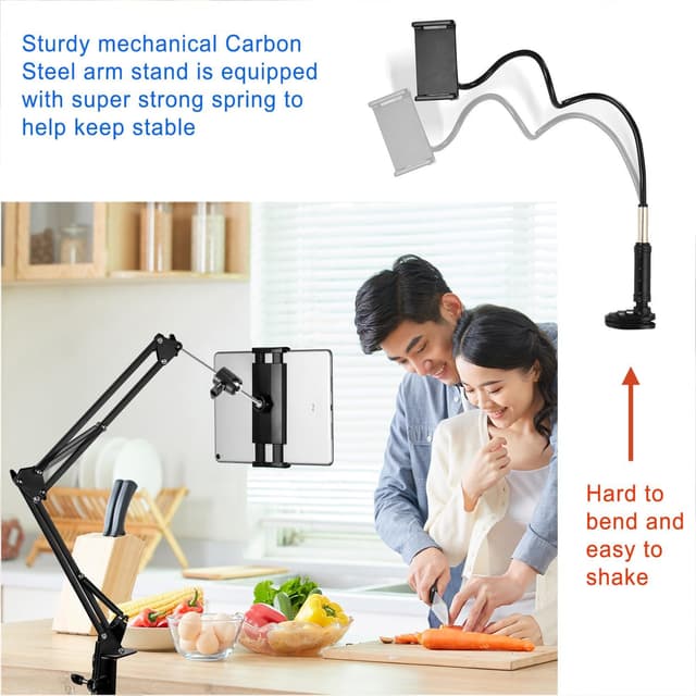 Detalle de Awlbstruse Tablet Stand Phone Holder for Bed and Desk (4.5–13 in devices)