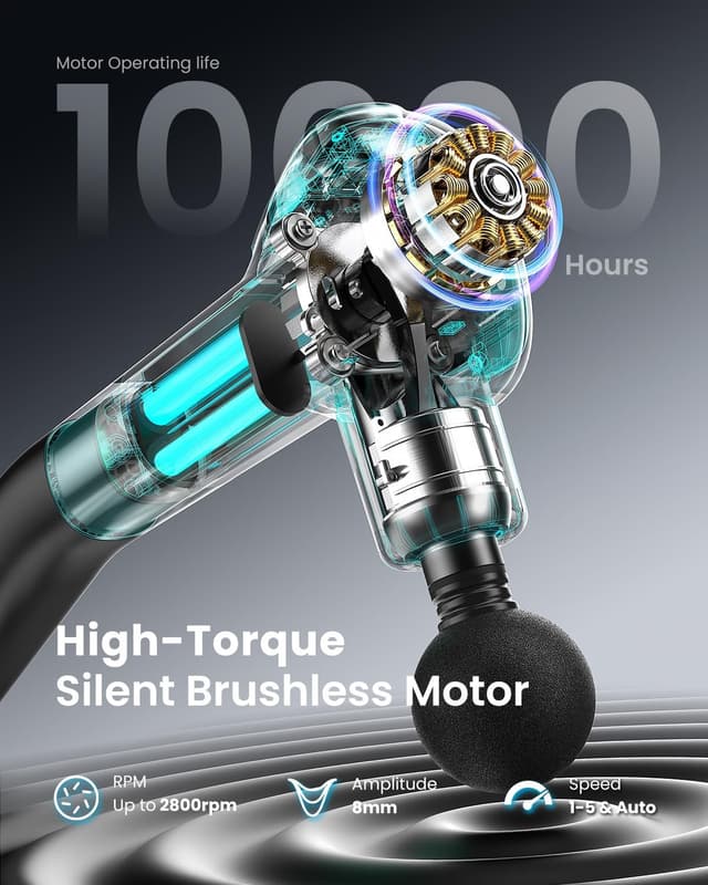 Thumbnail 4 de Renpho Reach Pistola de Masaje Profesional con LED 💆