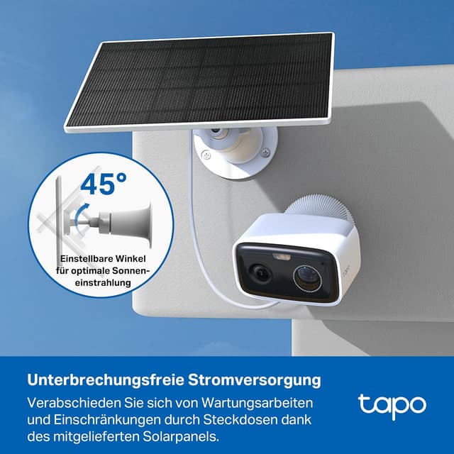Detalle de Tapo C400 KIT (1080p) Solar-Überwachungskamera für außen mit Farbnachtsicht & WLAN 2,4 GHz