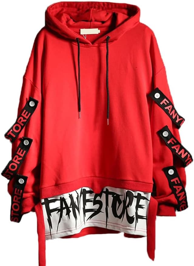 Detalle de Hello MrLin Hoodie Techwear Japan, Kapuze