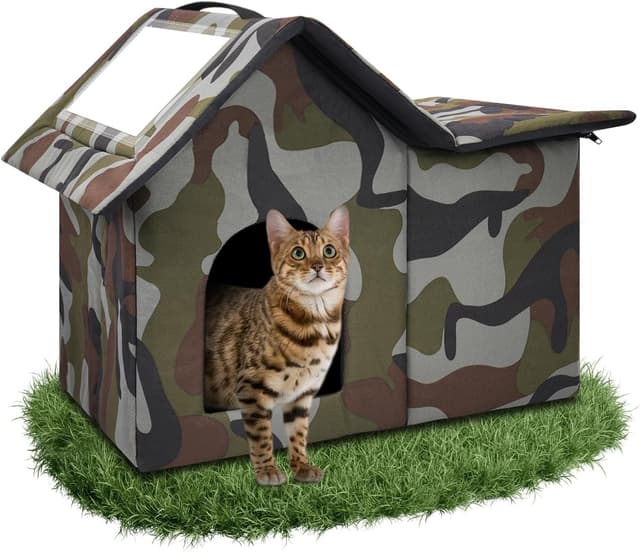 Imagen de WHDPETS Katzenhaus Outdoor Katzenhöhle en OfertitasTOP