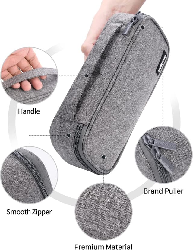 Thumbnail 4 de YOKUMA Federmäppchen grau für große Kapazität