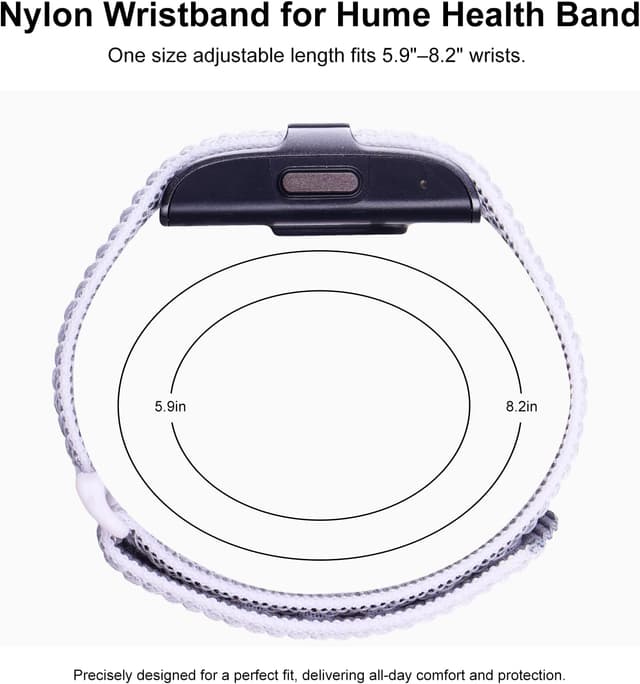 Detalle de ZOOROO Nylon Loop Sport Replacement Bands for Hume Health Band