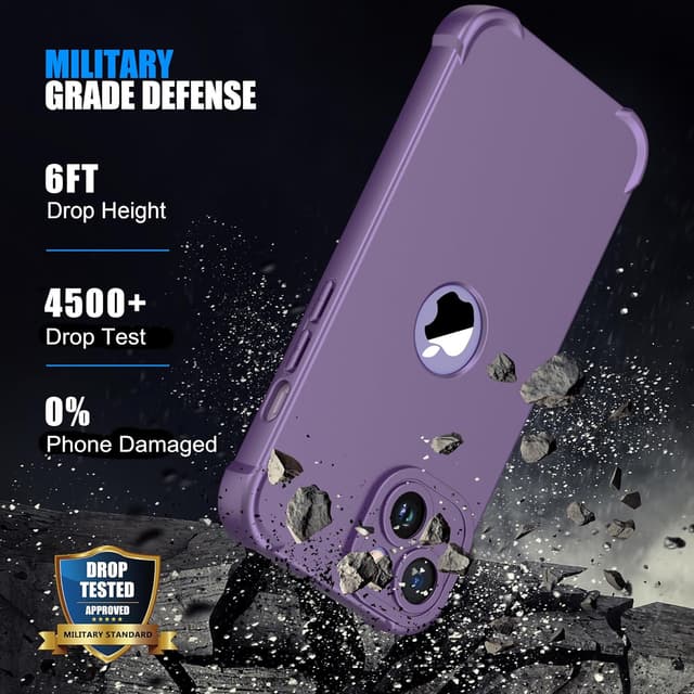 Detalle de ORETECH iPhone 14 case, 6.1 inch shockproof