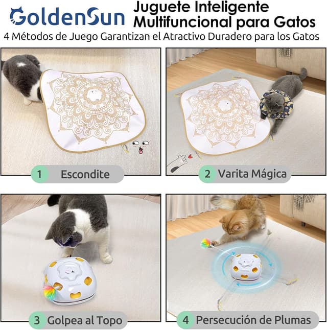 Thumbnail 1 de GoldenSun Juguete interactivo para gatos 2000 mAh