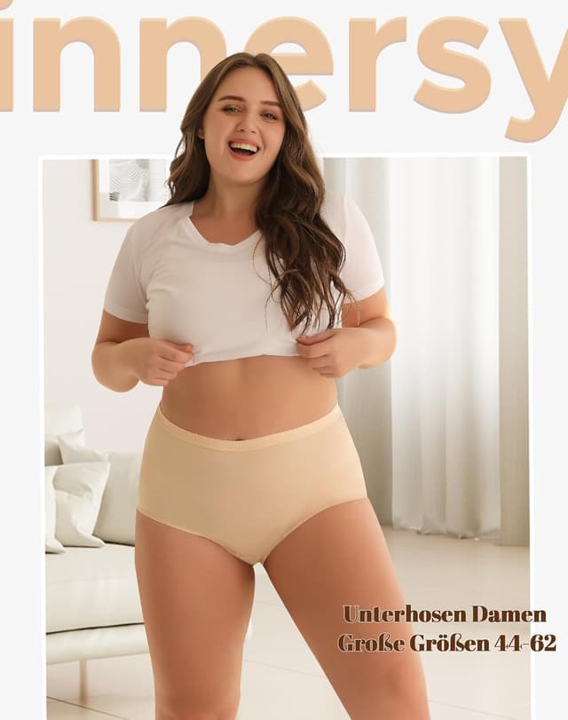 Detalle 2 de INNERSY Unterhosen Damen 5er Pack 🩲