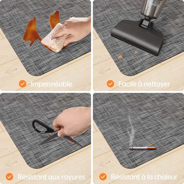 Detalle 2 de HOMEK Tapis Chaise de Bureau 75x120 cm 🧾