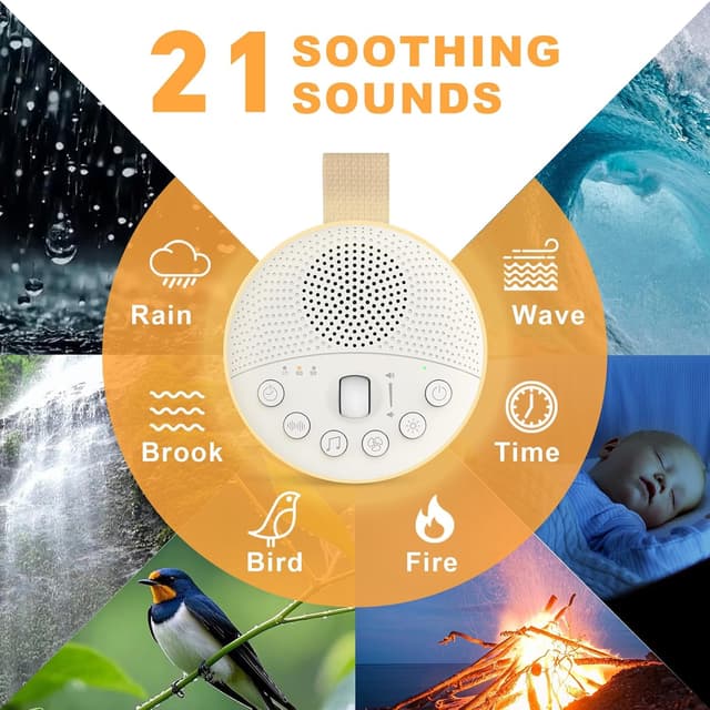 Thumbnail 1 de White Noise Machine 21 sounds, 1800mAh 🔊