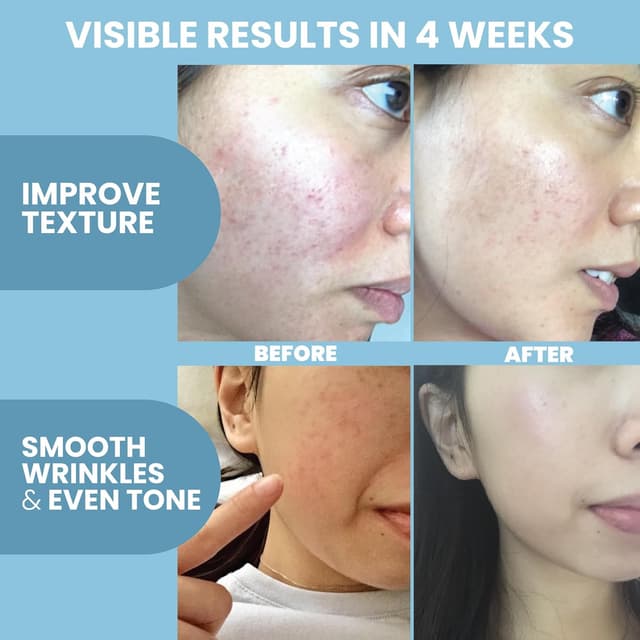 Detalle de Eva Naturals Multi Peptide Face Serum (Fragrance-Free) – Anti-Aging Collagen Peptides for Plump & Firm Skin, 2 oz