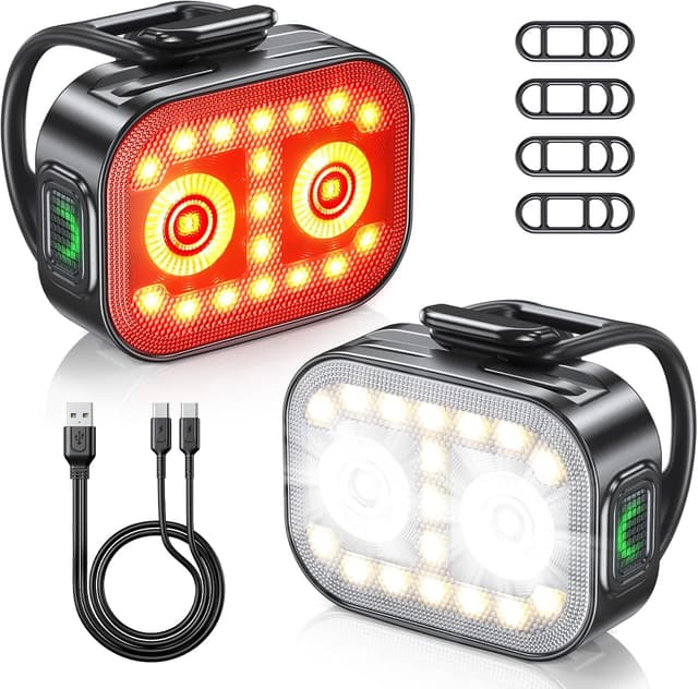 Detalle de Rolgno Super Bright Bike Lights 5+6 modes