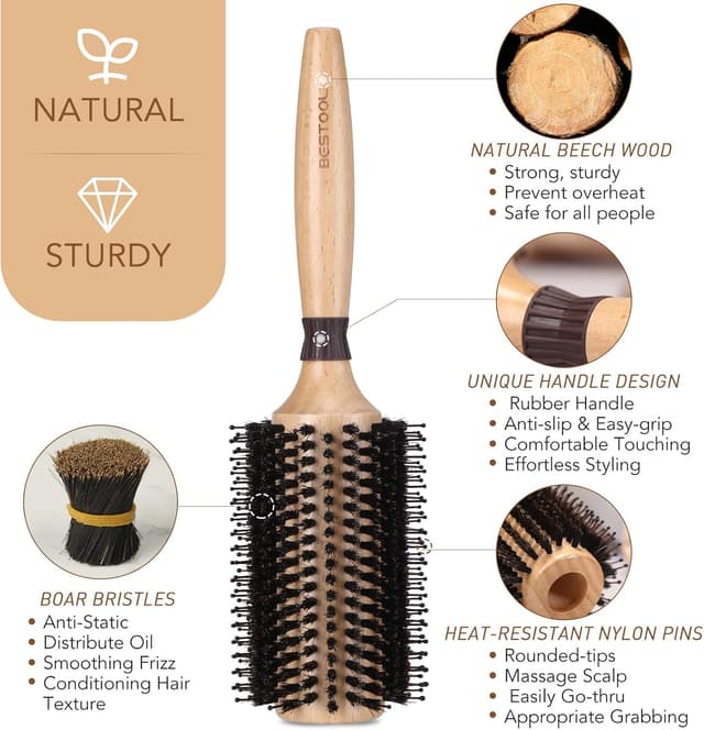 Detalle de BESTOOL Brosse ronde 38 mm 💇♀