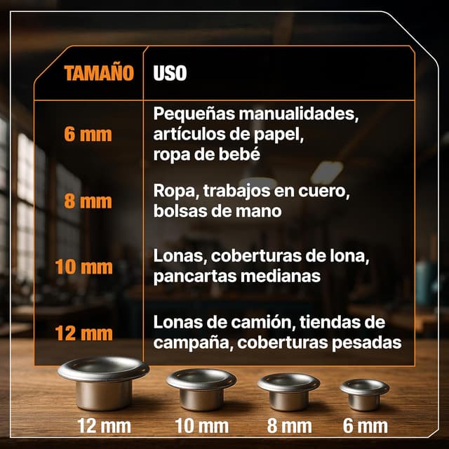 Thumbnail 6 de BAURIX 200 ojetes metal Ø12 mm con cabezal magnético