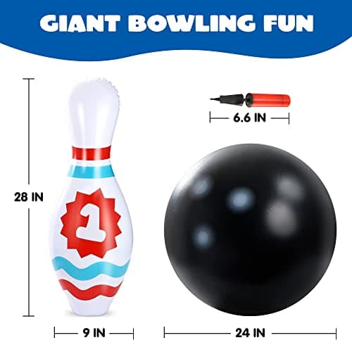 Thumbnail 6 de JOYIN Juego de Bolos Inflable Gigante 🎳 para Niños y Adultos