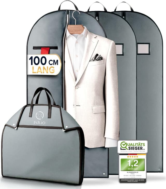 Detalle de FiRiO Premium Anzugtasche 100 x 60 cm für Reise