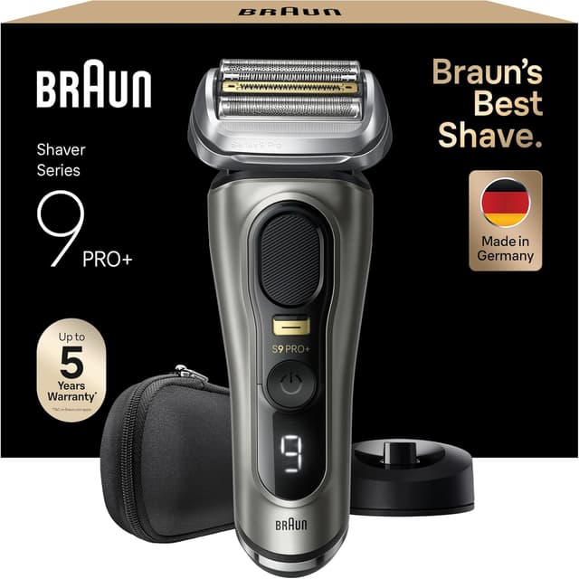 Detalle de Braun Series 9 PRO+ 9515S Grafite – rasoio elettrico per barba con regolabarba di precisione