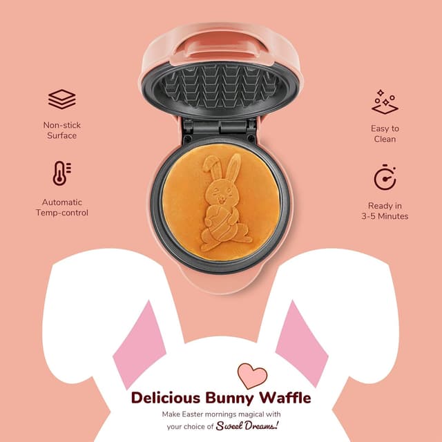 Thumbnail 3 de Mini waffle Bestron coniglio 10 cm