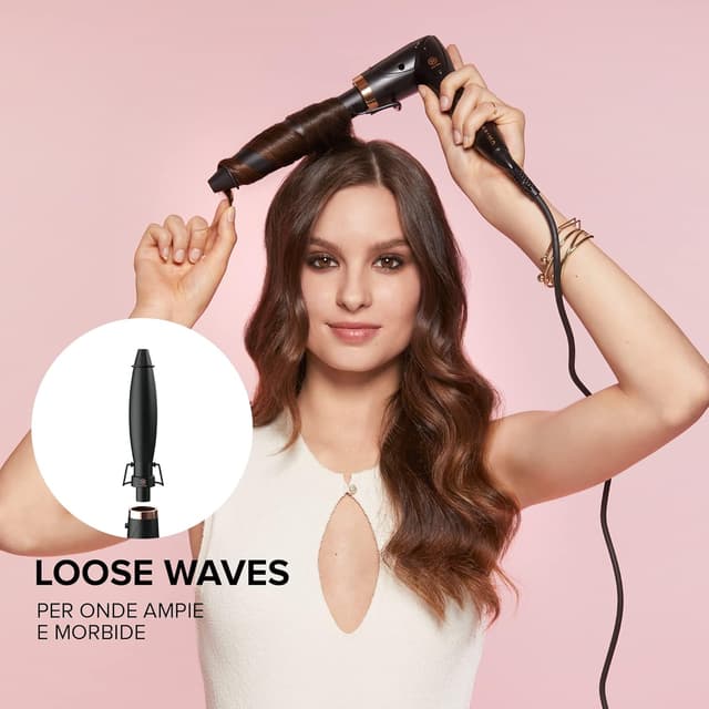 Detalle de Bellissima Imetec My Pro Twist & Style GT22 100: manico per styler arricciacapelli con temperatura automatica e orientabile