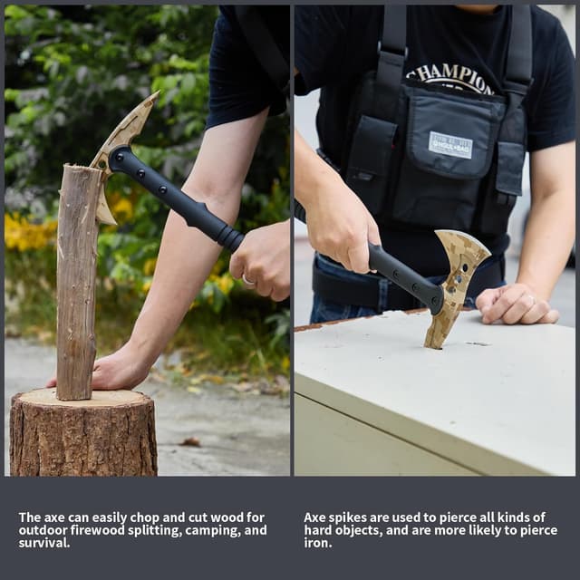 Detalle 1 de KHU Ascia Spaccalegna 39,5 cm