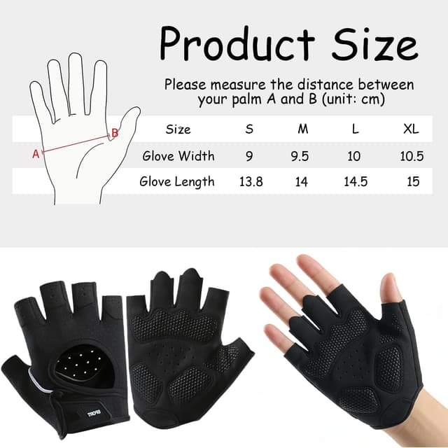 Detalle de xiluuyou Gants de musculation respirants unisex (protection paume silicone) pour fitness, tractions et cyclisme
