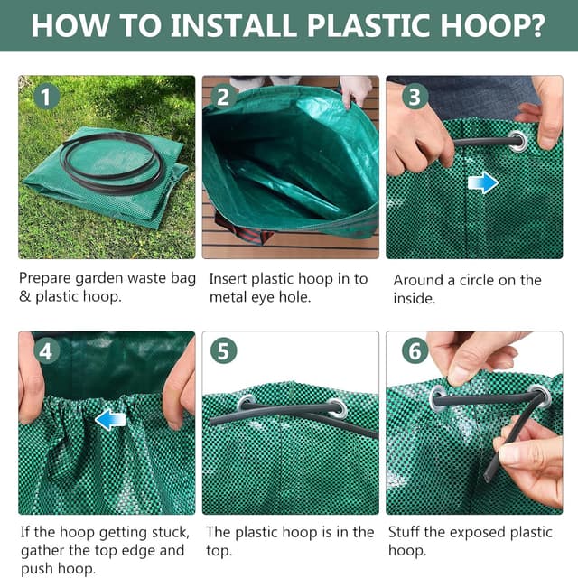 Detalle 2 de RFWIN Heavy Duty Garden Bag 500 Litre