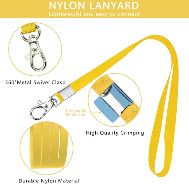 Thumbnail 3 de XHDA Yellow 30‑Pack Lanyards