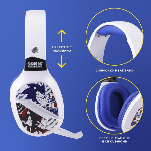 Detalle 1 de Sonic The Hedgehog Wireless Gaming Headset