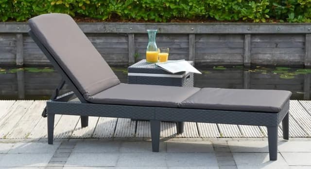 Detalle 2 de Keter Jaipur tumbona de jardín gris