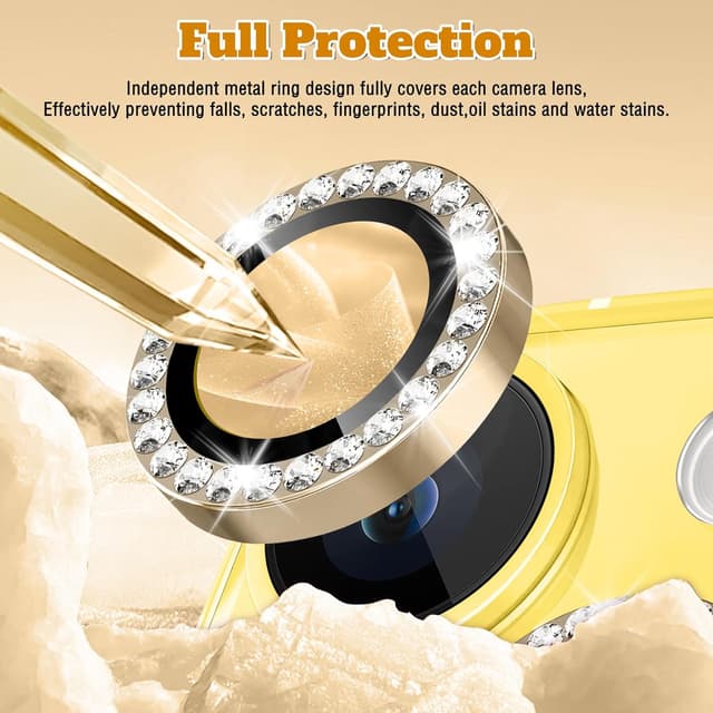 Detalle 2 de Happtkey Kameraschutz iPhone 14 Diamant 9H