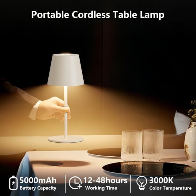 Thumbnail 5 de lundwa Dimmbare LED Tischleuchte 26 cm