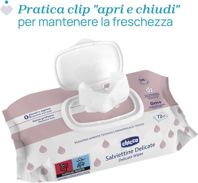 Thumbnail 2 de Chicco Salviette Neonato Delicate 864 pezzi