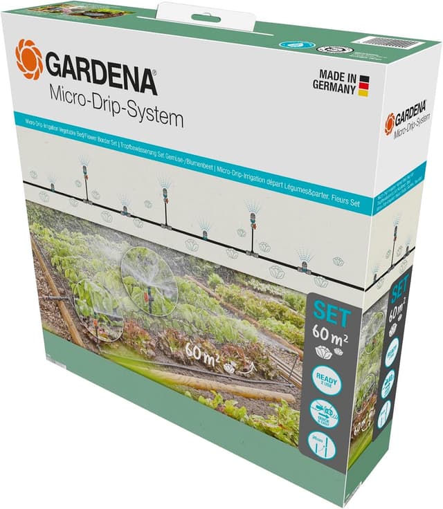 Detalle de Gardena 13450-20 kit micro-irrigation goutte à goutte 60 m²