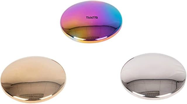 Detalle de TickiT 72257 Sensory Reflective Sound Buttons – 3 Sound-Knöpfe, 6,5 cm Durchmesser, gold