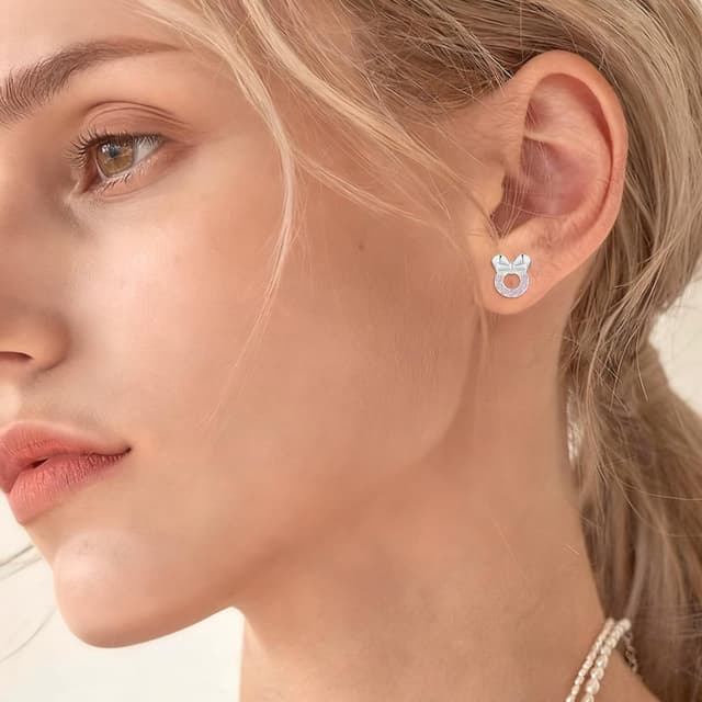 Detalle 2 de EXGOX 8 Paare Ohrstecker Silber 925 đź’Ť