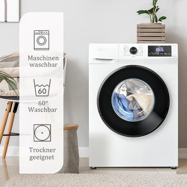 Detalle de Nesture Bettwäsche 135x200 Baumwolle 4-teilig kariert bunt – 100% gewaschene Baumwolle, bügelfrei