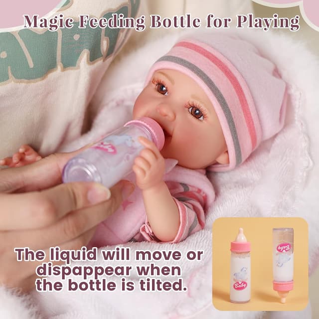 Detalle de BABESIDE Mia 12-Inch Realistic Baby Doll