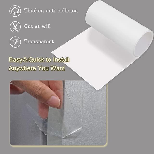 Detalle de Cat Anti Scratch Tape 44cm x 3m transparent furniture protector strip