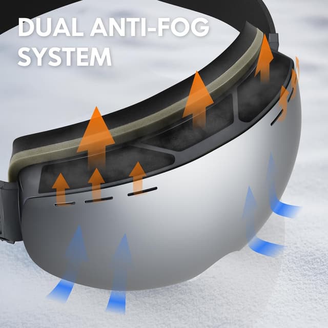 Thumbnail 6 de DADA-PRO Ski Goggles OTG 20% Wider View