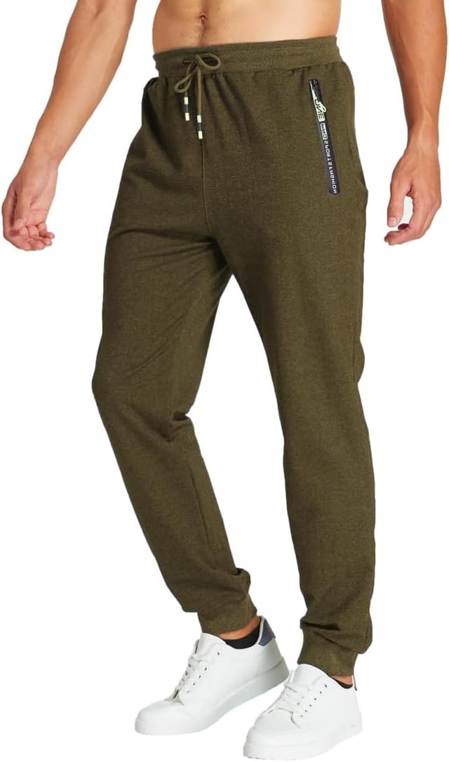 Detalle de ZOXOZ Pantaloni Sportivi Uomo Cotone elastico in vita