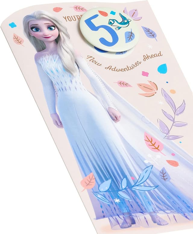 Thumbnail 3 de Carte d'anniversaire Disney La Reine des Neiges 127 x 235 mm