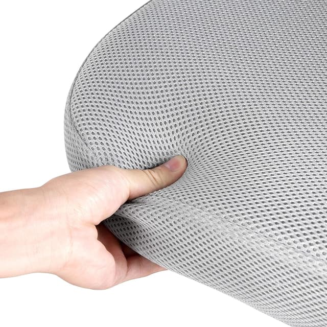 Thumbnail 6 de Yaheetech Sedia da Scrivania Ergonomica Reclinabile in Rete Traspirante con Braccioli e Rotelle, Altezza Regolabile (Portata 136 kg) Grigio