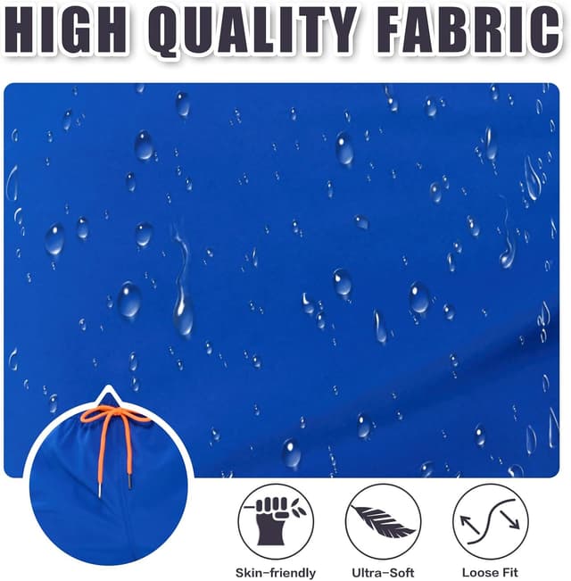 Detalle de Aisprts Costume da Uomo 2 in 1 per il mare con fodera a compressione e pantaloncini idrorepellenti