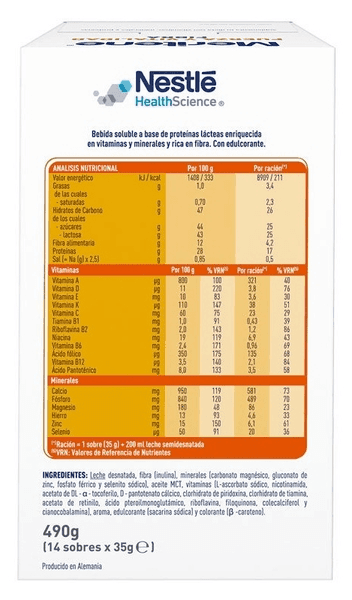 Thumbnail 1 de Meritene Fuerza y Vitalidad Fibra batido 2x14 sobres