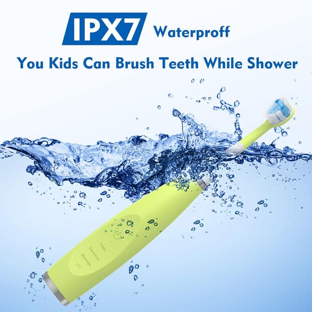 Thumbnail 6 de FUMEIKANG Kids Electric Toothbrushes Sonic Rechargeable Smart Timer (Blue)