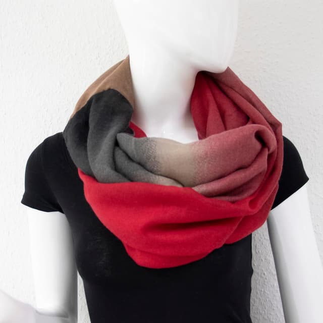 Detalle de Glamexx24 Damen-Schal „Langschal Loop“ aus Viskose/Baumwolle, leichter Schlauchschal mit vielen Farben